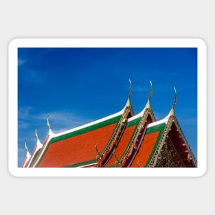 Multi-Tiered Gable Ends, Wat Arun Sticker